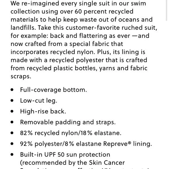 J Crew Navy Blue Strapless Bandeau 1 Piece Swim Bathing Suit 12 NEW - Picture 6 of 9